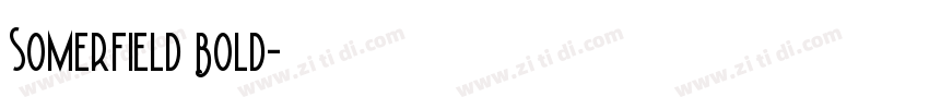 Somerfield Bold字体转换